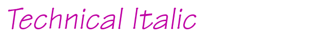 Technical Italic